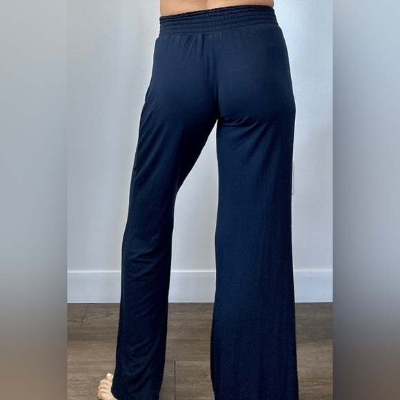 DEBBIE KATZ Women Lightweight Beach Lounge Pants Navy Medium (fits XS-S) NWOT - Picture 4 of 11